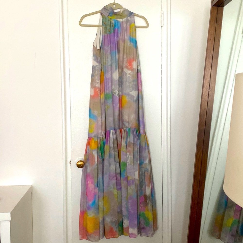 Erdem Print Long Dress EUC
